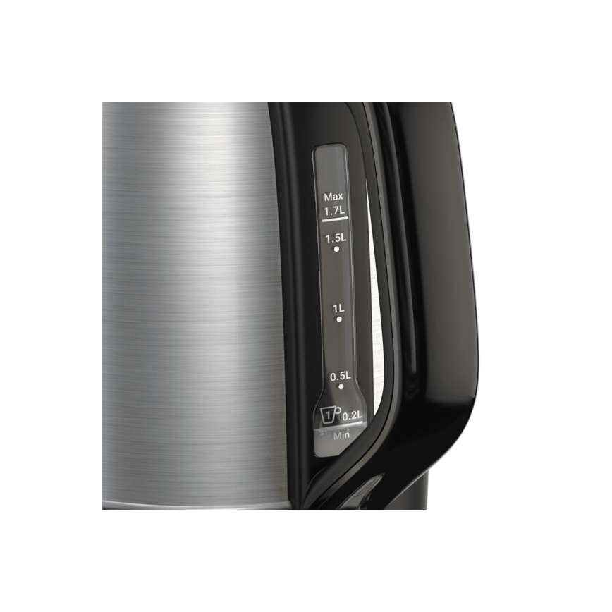 Tefal - Кана SUBITO 1,7l 2400W/230V неръждаем/черен