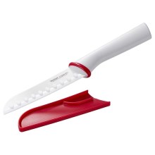 Tefal - Керамичен нож santoku INGENIO 13 см бял/червен