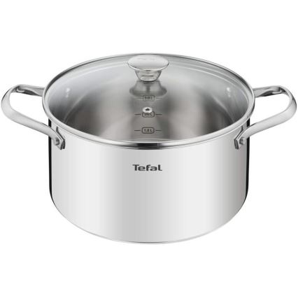 Tefal - Комплект готварски съдове 10 бр. COOK EAT неръждаем