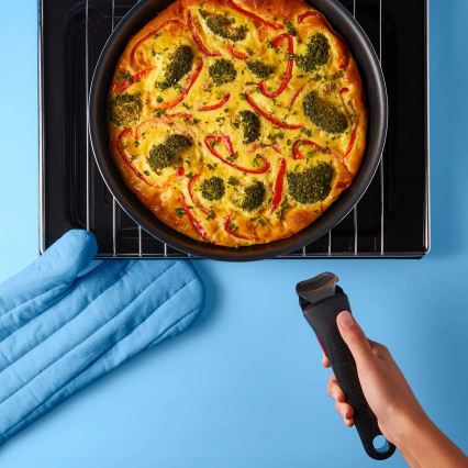 Tefal - Комплект готварски съдове 10 бр. INGENIO EASY COOK & CLEAN BLACK