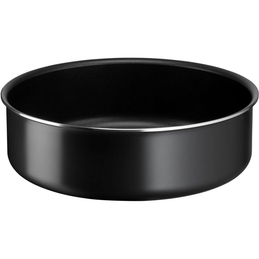 Tefal - Комплект готварски съдове 10 бр. INGENIO EASY COOK & CLEAN BLACK