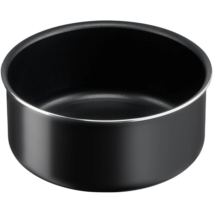Tefal - Комплект готварски съдове 10 бр. INGENIO EASY COOK & CLEAN BLACK