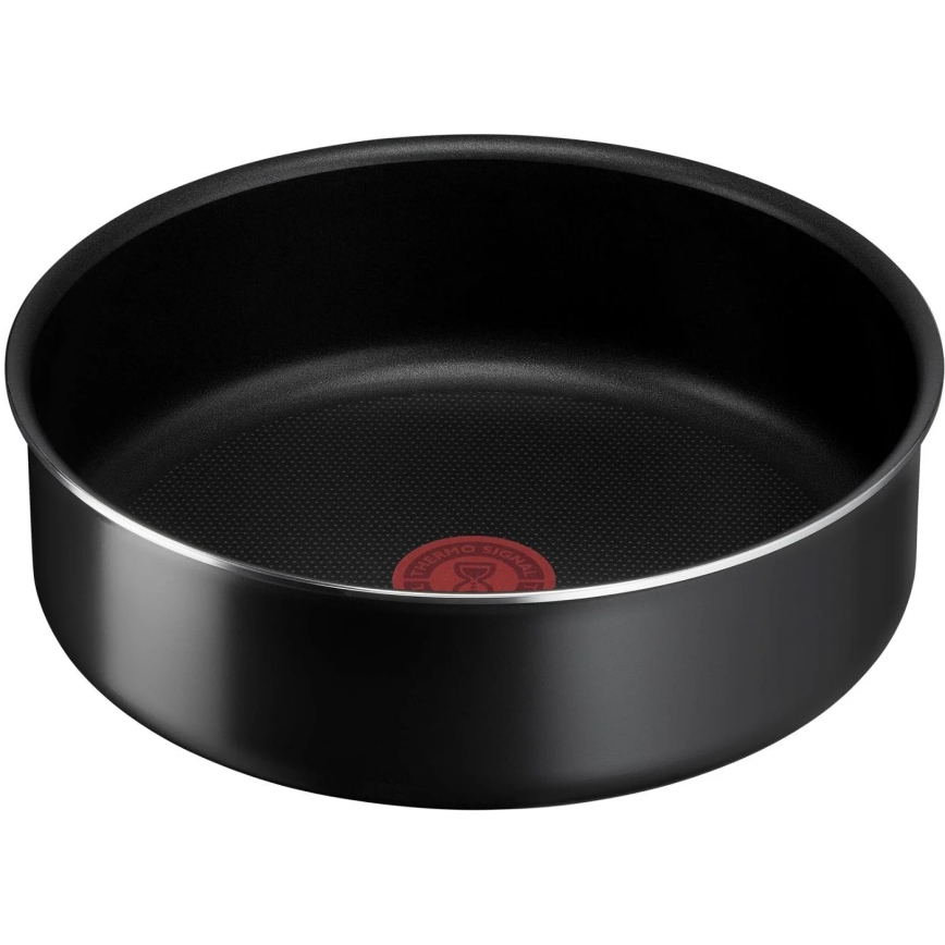 Tefal - Комплект готварски съдове 10 бр. INGENIO EASY COOK & CLEAN BLACK