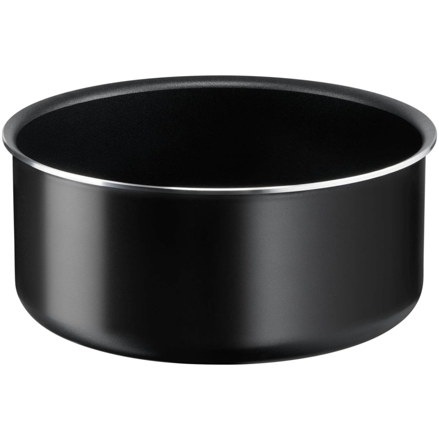 Tefal - Комплект готварски съдове 10 бр. INGENIO EASY COOK & CLEAN BLACK
