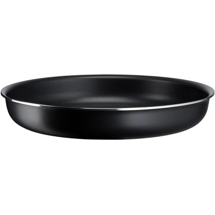 Tefal - Комплект готварски съдове 10 бр. INGENIO EASY COOK & CLEAN BLACK