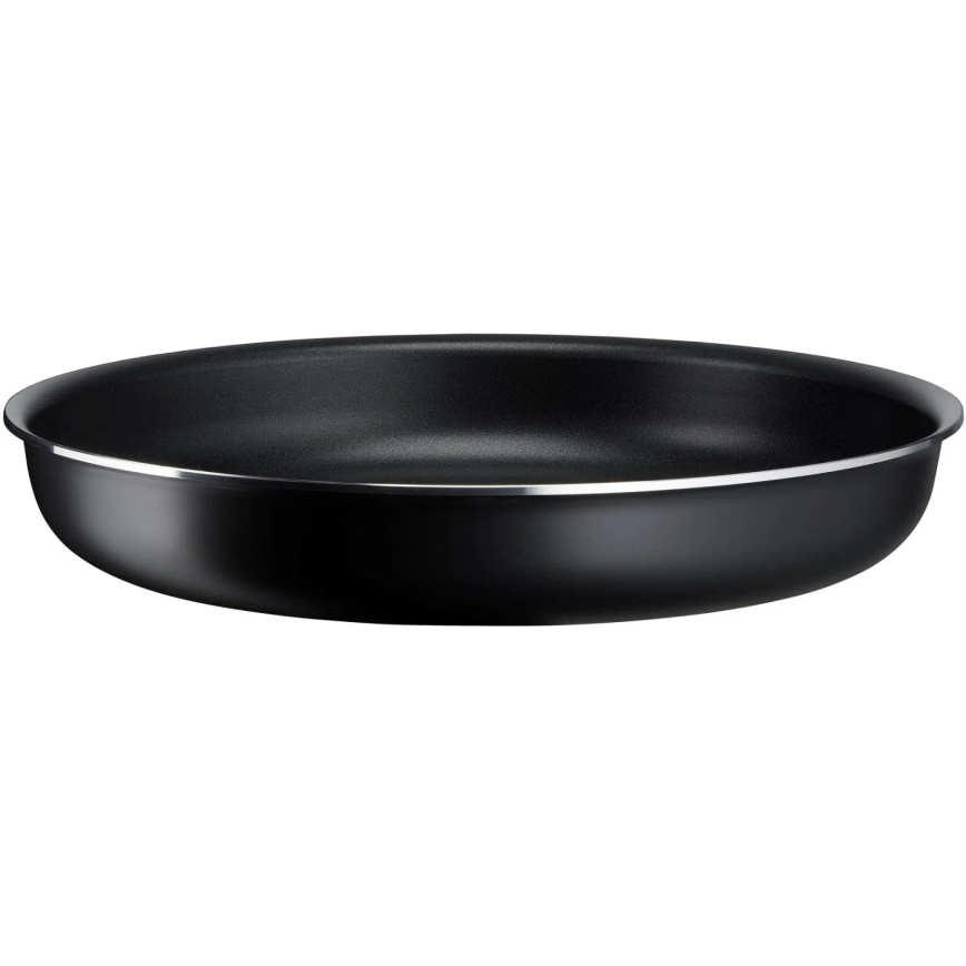 Tefal - Комплект готварски съдове 10 бр. INGENIO EASY COOK & CLEAN BLACK