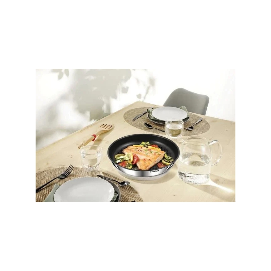 Tefal - Комплект готварски съдове 10 бр. INGENIO EMOTION неръждаем