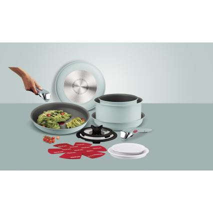 Tefal - Комплект готварски съдове 15 части INGENIO HALO