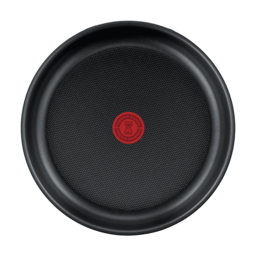 Tefal - Комплект готварски съдове 5 бр. INGENIO EASY COOK & CLEAN BLACK