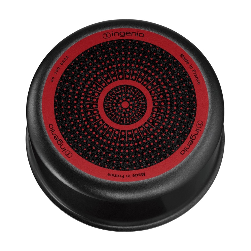 Tefal - Комплект готварски съдове 5 бр. INGENIO EASY COOK & CLEAN BLACK