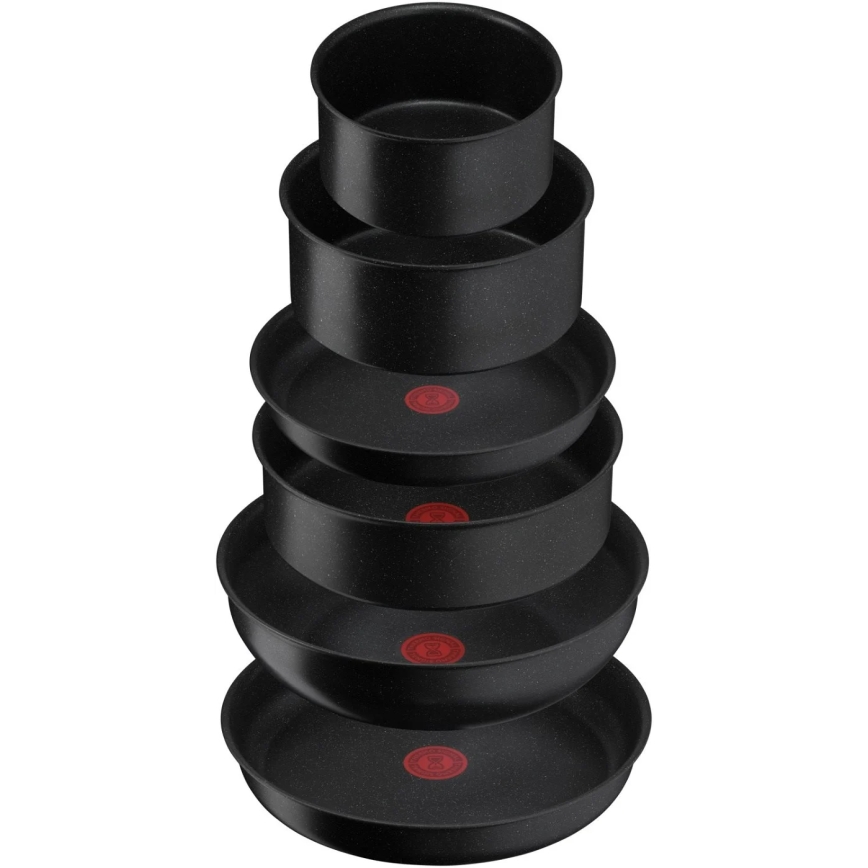 Tefal - Комплект готварски съдове 7 бр. INGENIO BLACK STONE