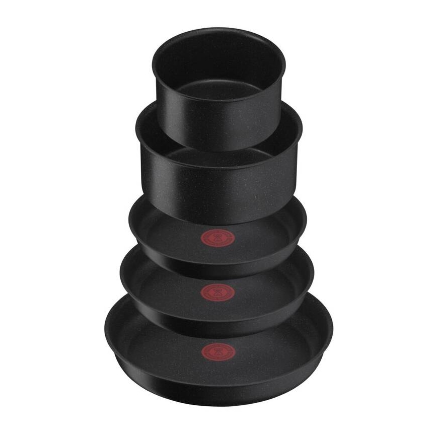Tefal - Комплект готварски съдове 8 бр. INGENIO BLACK STONE
