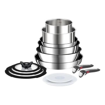 Tefal - Комплект от 13 части кухненски съдове INGENIO PREFERENCE ON, неръждаема стомана
