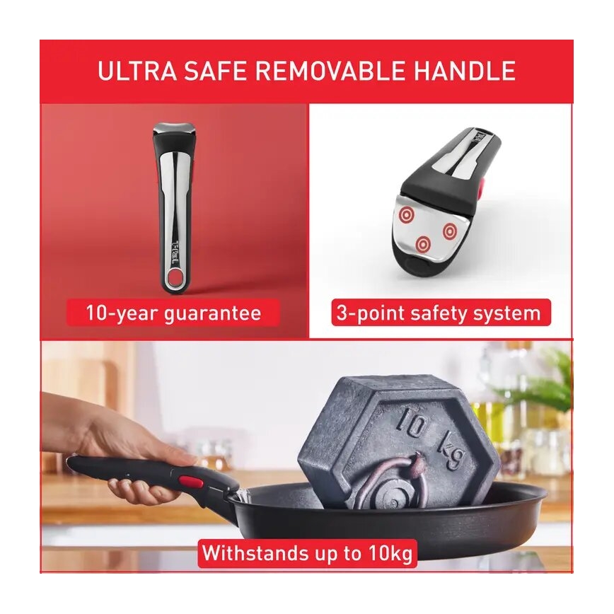 Tefal - Комплект от 13 части кухненски съдове INGENIO PREFERENCE ON, неръждаема стомана