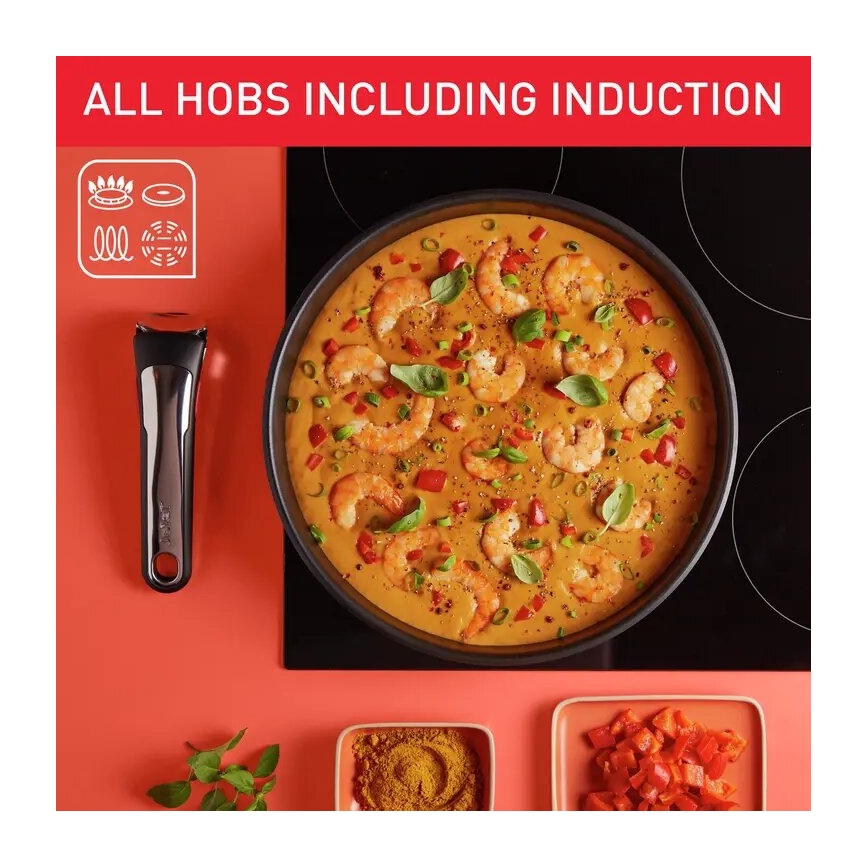 Tefal - Комплект от 13 части кухненски съдове INGENIO PREFERENCE ON, неръждаема стомана