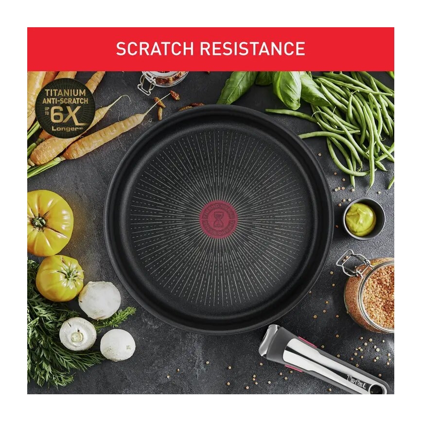 Tefal - Комплект от 13 части кухненски съдове INGENIO PREFERENCE ON, неръждаема стомана
