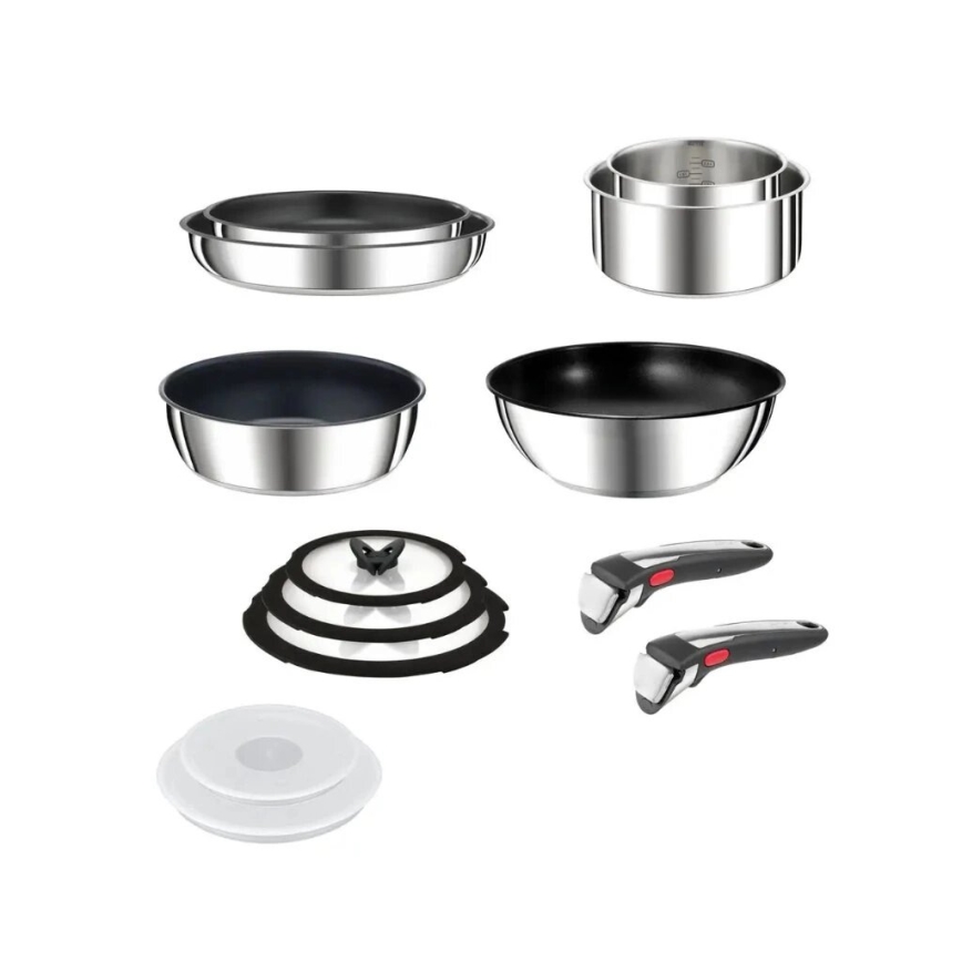 Tefal - Комплект от 13 части кухненски съдове INGENIO PREFERENCE ON, неръждаема стомана