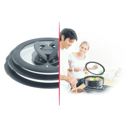 Tefal - Комплект от 3 стъклени капаци INGENIO