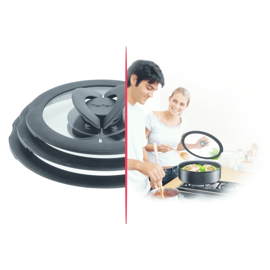 Tefal - Комплект от 3 стъклени капаци INGENIO