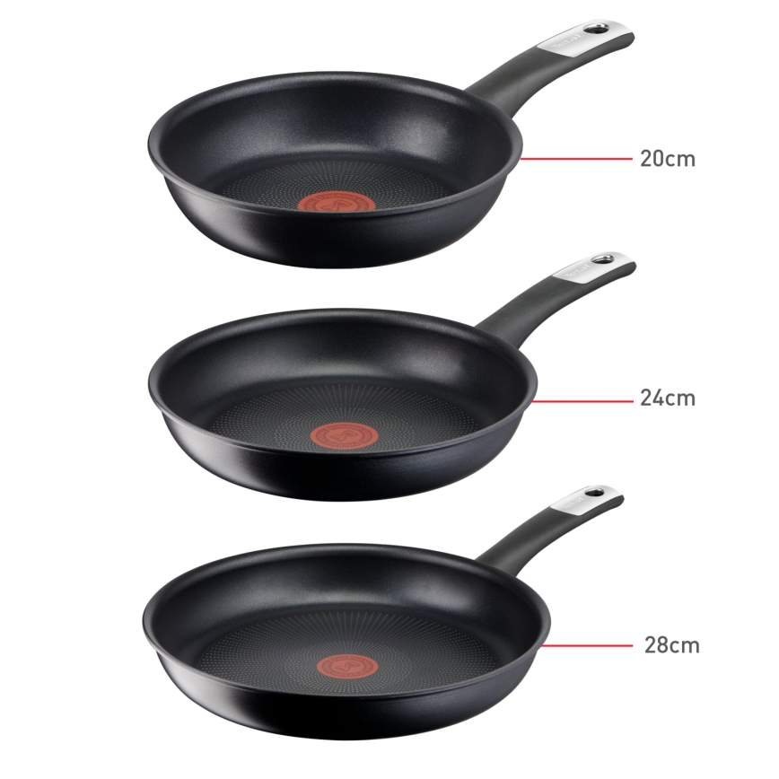 Tefal - Комплект от 3 тигана PERFECT TOUCH