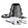 Tefal - Комплект съдове 20 части INGENIO DAILY CHEF ON черен