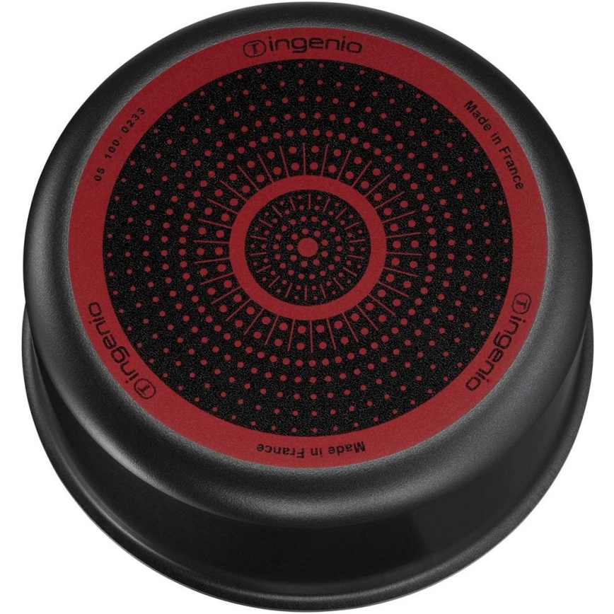 Tefal - Комплект съдове за готвене 3 части INGENIO EASY COOK & CLEAN BLACK