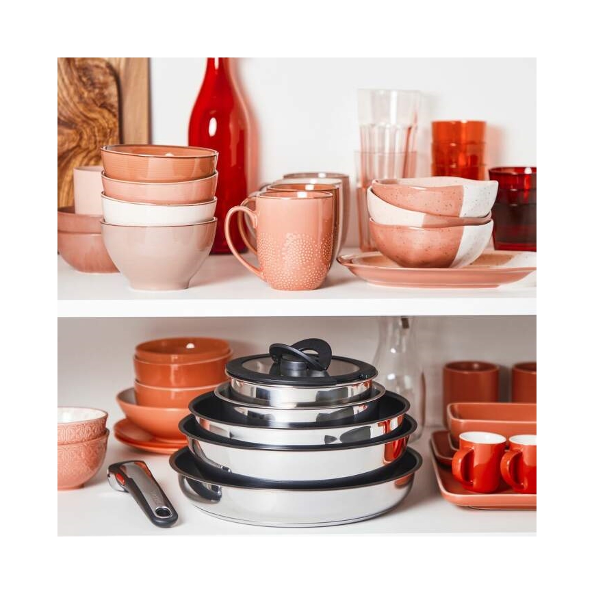 Tefal - Комплект съдове за готвене 5 части INGENIO EMOTION неръждаема стомана