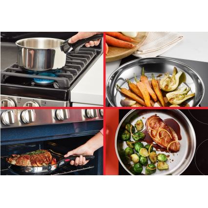 Tefal - Комплект съдове 5 части INGENIO COOK, неръждаема стомана