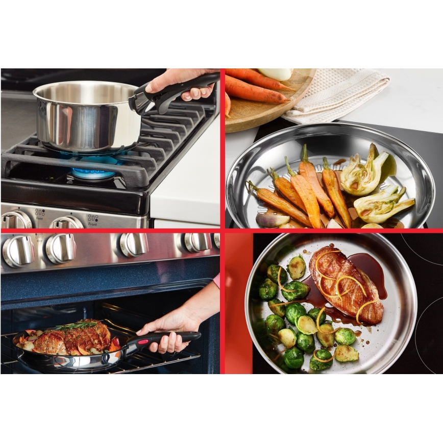 Tefal - Комплект съдове 5 части INGENIO COOK, неръждаема стомана