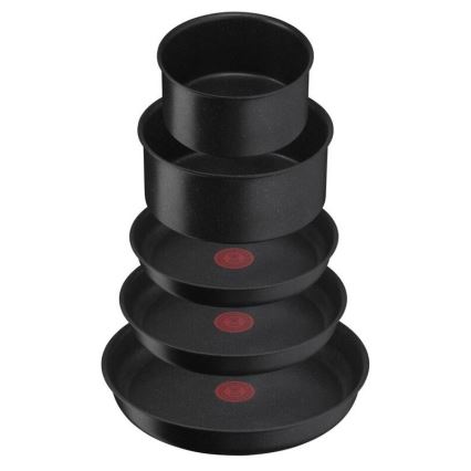 Tefal - Комплект съдове 8 части INGENIO BLACK STONE