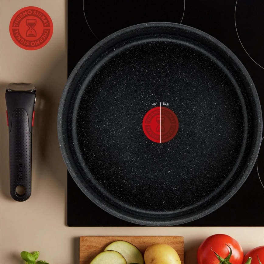Tefal - Комплект съдове 8 части INGENIO BLACK STONE