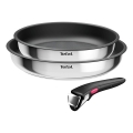 Tefal - Комплект съдове за готвене 3 части INGENIO COOK, неръждаема стомана