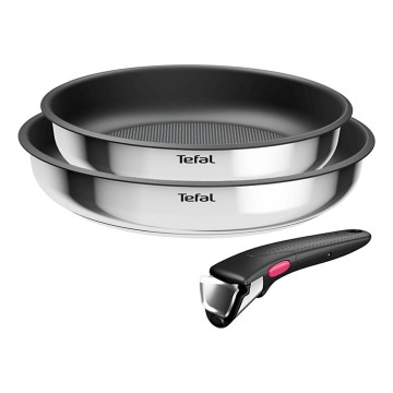 Tefal - Комплект съдове за готвене 3 части INGENIO COOK, неръждаема стомана