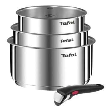Tefal - Комплект съдове за готвене 4 части INGENIO EMOTION от неръждаема стомана