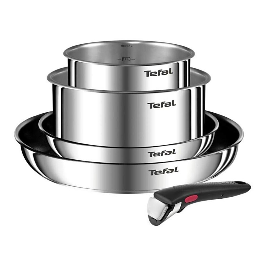 Tefal - Комплект съдове за готвене 5 части INGENIO EMOTION неръждаема стомана