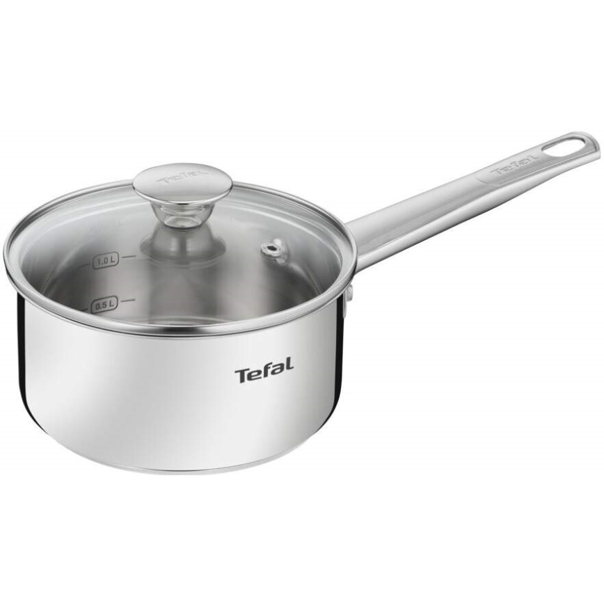 Tefal - Комплект съдове за готвене 9 части COOK EAT от неръждаема стомана