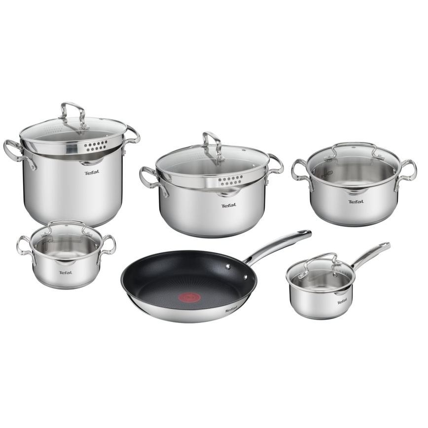 Tefal - Комплект съдове за готвене от 11 части DUETTO+