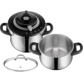 Tefal - Комплект тенджери под налягане 4,5/6 л CLIPSO+ CHEF