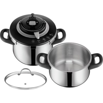 Tefal - Комплект тенджери под налягане 4,5/6 л CLIPSO CHEF
