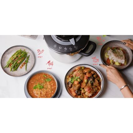 Tefal - Комплект тенджери под налягане 4,5/6 л CLIPSO+ CHEF