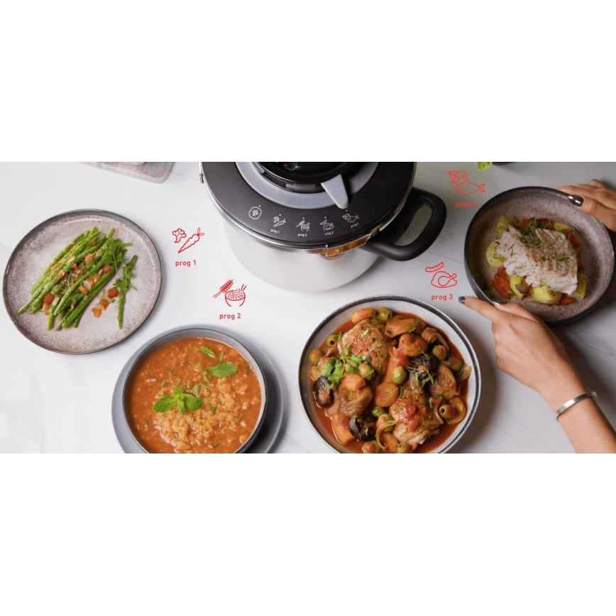 Tefal - Комплект тенджери под налягане 4,5/6 л CLIPSO+ CHEF