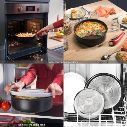 Tefal - Комплект тигани 3 бр. INGENIO INTENS' CERAM