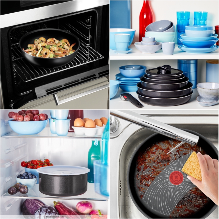 Tefal - Комплект кухненски съдове 5 части INGENIO GENEROUS COOK