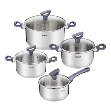 Tefal - Комплект кухненски съдове 8 части DAILY COOK