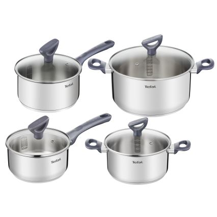 Tefal - Комплект кухненски съдове 8 части DAILY COOK