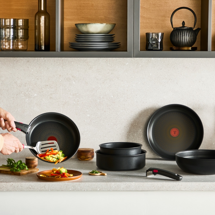Tefal - Комплект кухненски съдове INGENIO Excellence Fusion, 8 части
