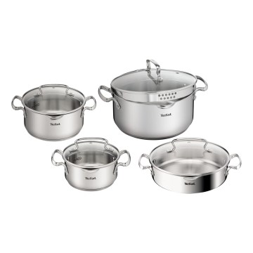 Tefal - Комплект кухненски съдове за готвене 8 части DUETTO+