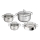 Tefal - Комплект кухненски съдове за готвене 8 части DUETTO+