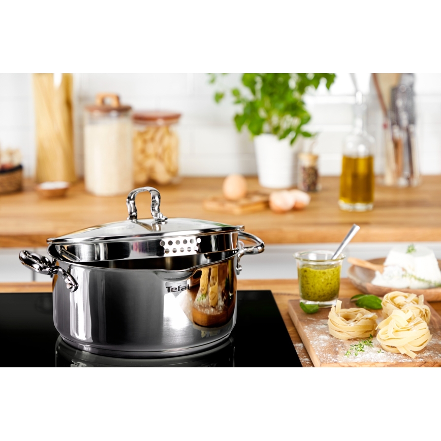 Tefal - Комплект кухненски съдове за готвене 8 части DUETTO+