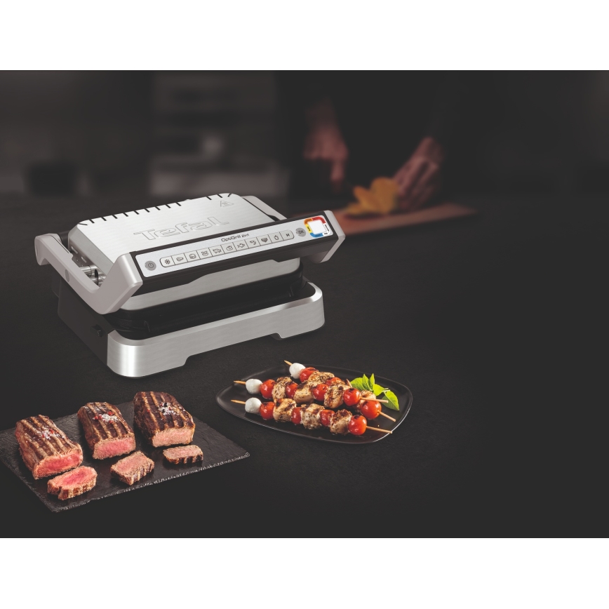 Tefal - Контактен грил OPTIGRILL 2 в 1 2100W/230V неръждаема стомана